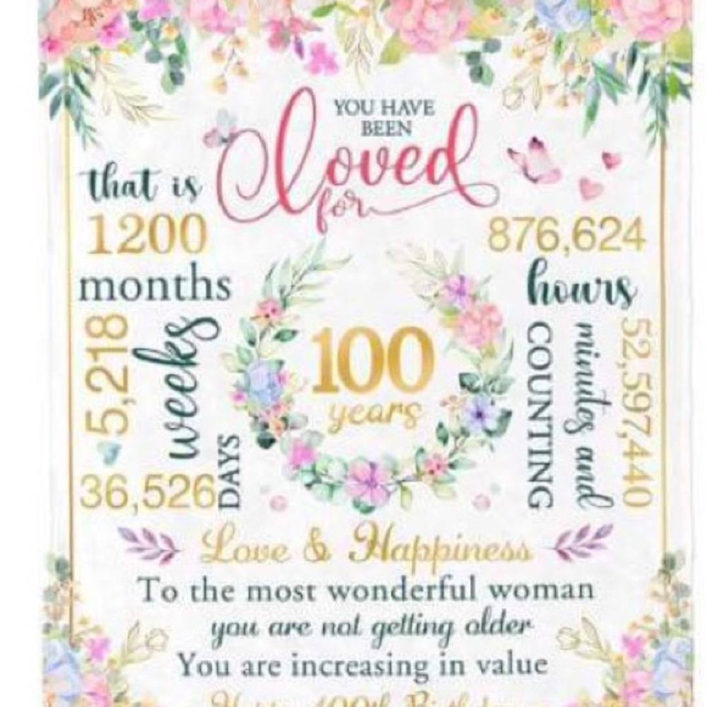 Celebrating 100 years to your loved one